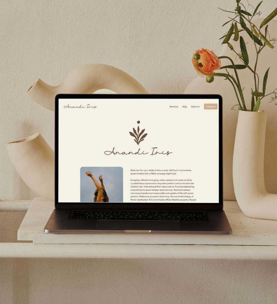 Branding i web d'Anandi Iris
