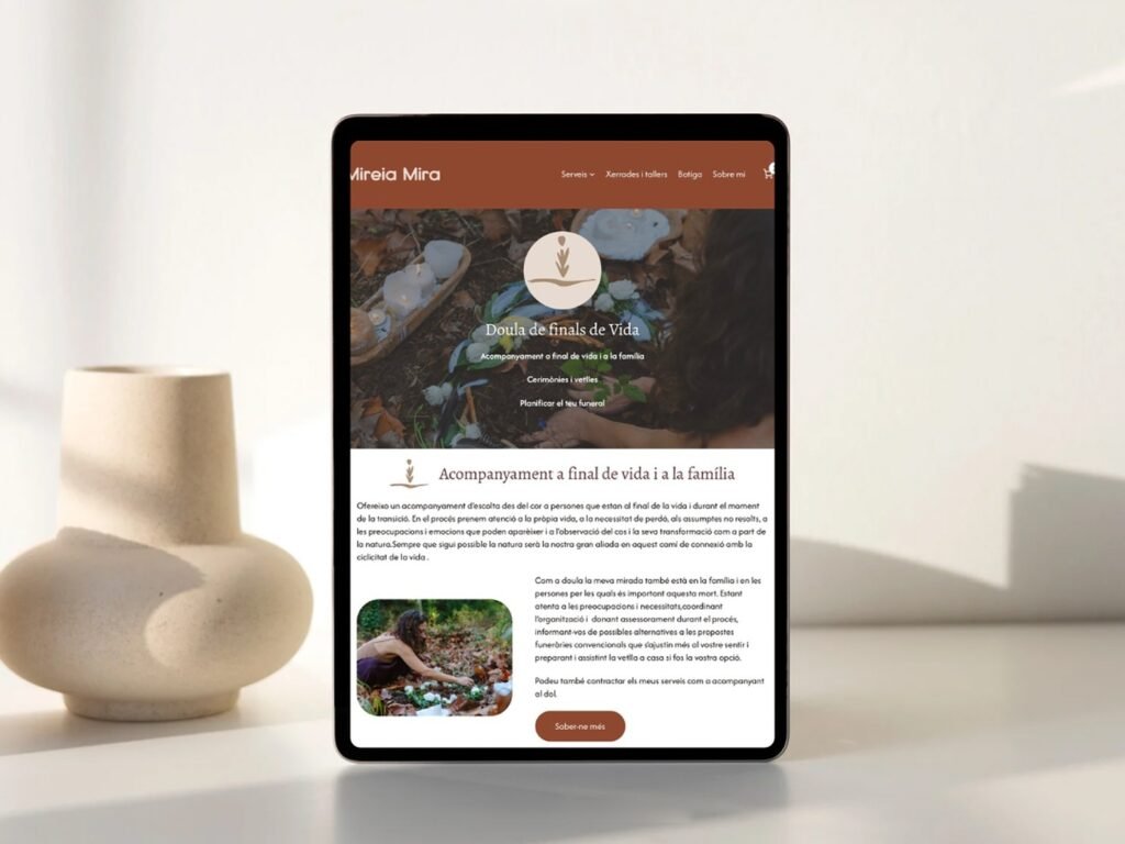 Web de Mireia Mira, doula de la mort